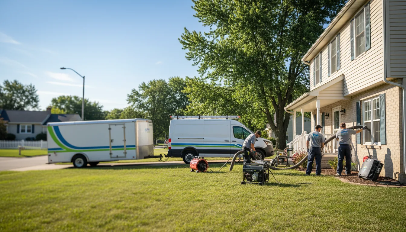 Flooded Basement Restoration And Cleanup With Repair in Central Lake, MI near me